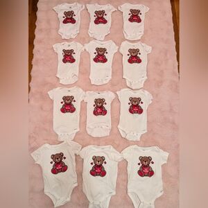 Baby Milestone Onesies 1-12 months Sized Accordingly
